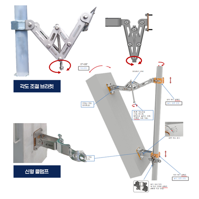 지씨티 GCT 5G 안테나 브라켓 거치대